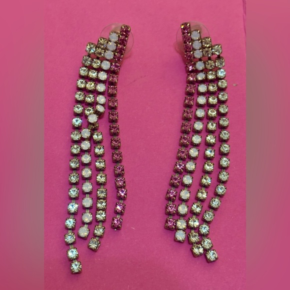 Multi-color dangling earrings - Picture 2 of 7